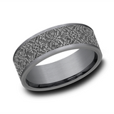 Grey Tantalum Ottoman Finish 7mm Wedding Band