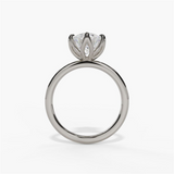 14K White Gold Solitaire Ring