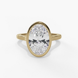 14K Yellow Gold Bezel Ring