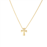 14K Yellow Gold Mini Cross Pendant