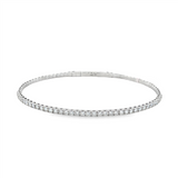 14K White Gold Lab Grown Diamonds Flex Bracelet