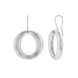 JT ESTATE Sterling Silver Tiffany & Co. 'O' Dangle Earrings
