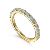 14K Yellow Gold Classic Natural Diamonds Band