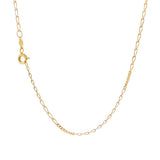 JT ESTATE 14K Yellow Gold 18 Inch Fancy Link Chain
