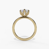 14K Yellow Gold Solitaire Ring