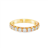 14K Yellow Gold Classic Natural Diamonds Band