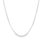 JT ESTATE 14K White Gold 16 Inches Cable Chain