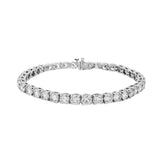 14K White Gold Lab Grown Diamonds Tennis Bracelet