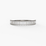 14K Yellow Gold Baguette Natural Diamonds Band