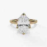 14K Yellow Gold Solitaire Ring