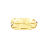 18K Yellow Gold Contemporary Natural Diamonds Ring