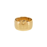 JT ESTATE 14K Yellow Gold Wide Half Round Band