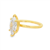14K Yellow Gold 'Lark' Solitaire Ring