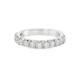 14K White Gold Classic Natural Diamonds Band