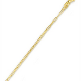 14K Yellow Gold 16 Inches Paperclip Chain