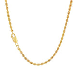 JT ESTATE 14K Yellow Gold 24 Inch Rope Chain
