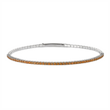 Sterling Silver November Birthstone Flex Bracelet